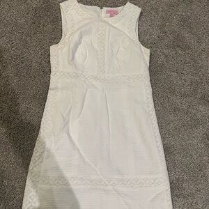 Lilly Pulitzer White Lace Shift Dress Size 00